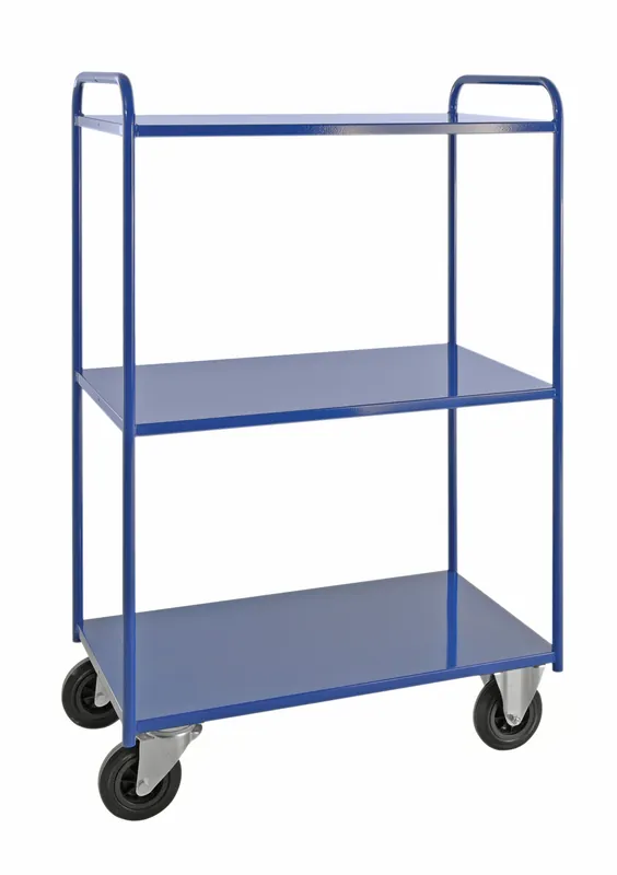 Shelf trolley 3 levels, fully welded Blue KM4149-B Kongamek Angebot