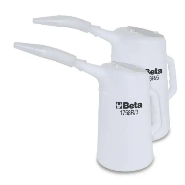 Aktuell Plastic liquid container with removable flexible spout 3lt - Beta