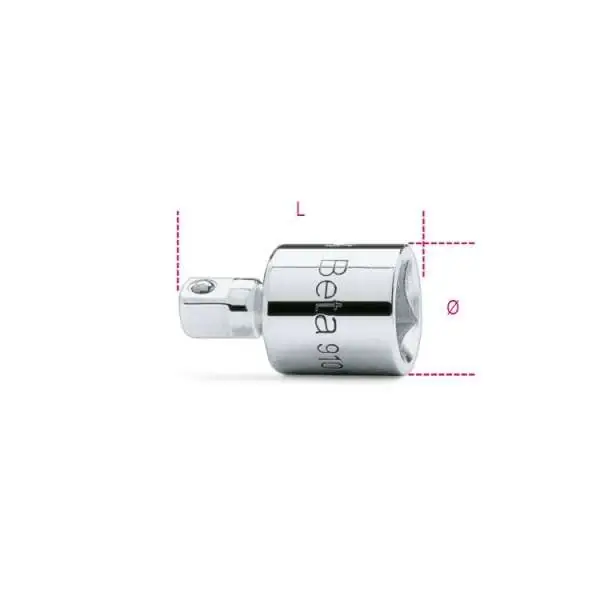 Finale Aktion Adaptor, Female 3/8" and male 1/4" square fitting, L.30mm chrome plated - Beta