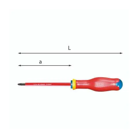 Rabatt M2 Screwdriver for Pozidriv - Supadriv 1x100 - Usag 091 PZ