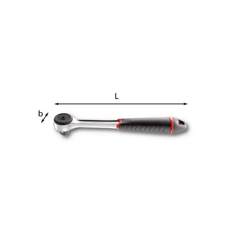 Echt L. 260mm Reversible ratchet with sealed mechanism b 38,4mm - Usag 237 A 1/2