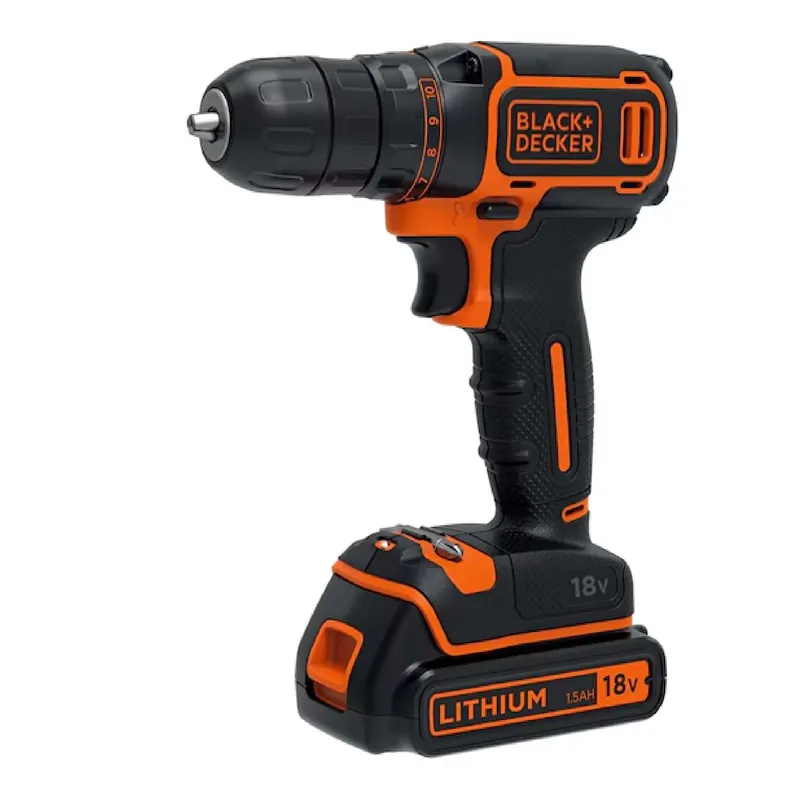 Neuheit 18V cordless drill driver + dual battery - Black&Decker BDCDC18KB-QW