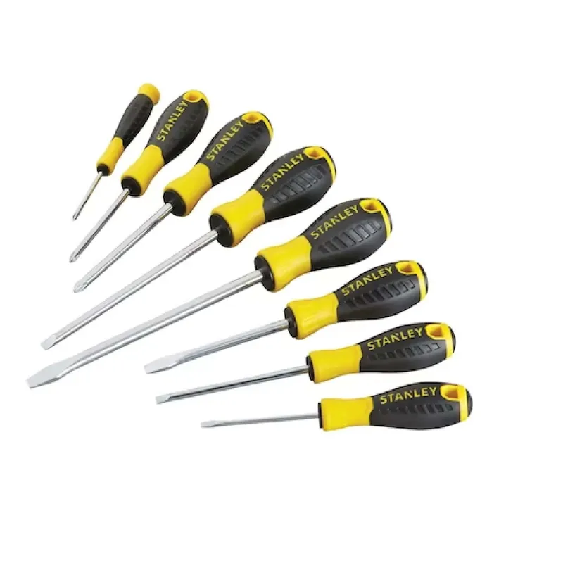 Rabatt 8 Screwdriver Set, Chrome Vanadium Blade - Stanley Essential STHT0-60210