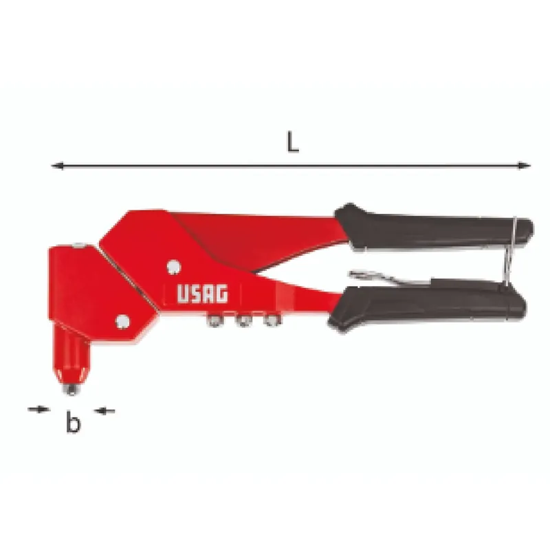 Riveting machine with 360 swivel head for aluminum rivets - Usag 995 AF Letzte Chance