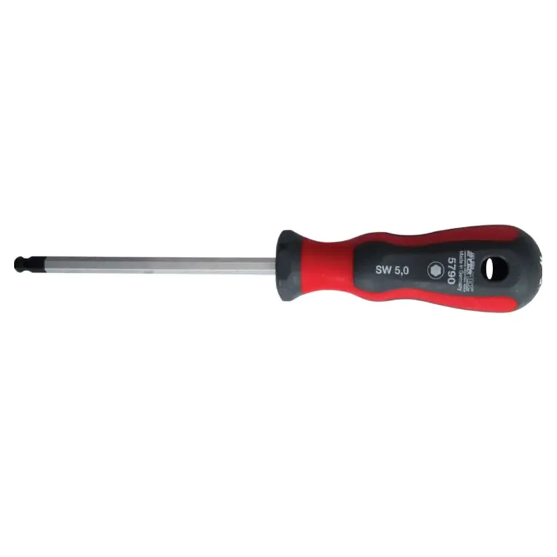 Hexagonal screwdriver with bi-component handle 4.0x100mm - Fermec 5790-40 Super-Preis