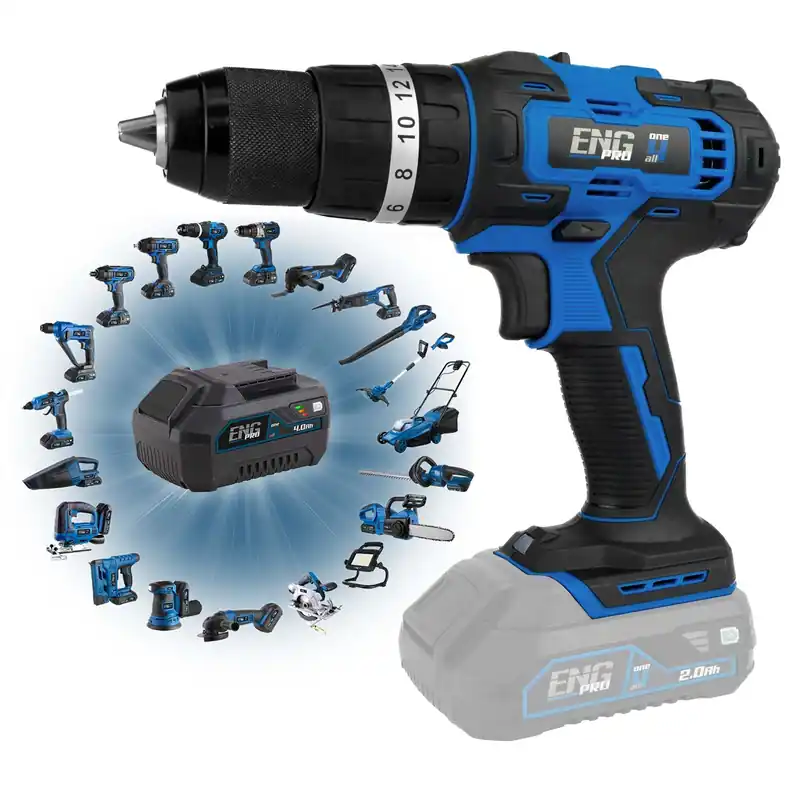 Cordless drill with impact professional 40 Nm ONE4ALL - ENG PRO 1B20-AP40 Knallerangebot