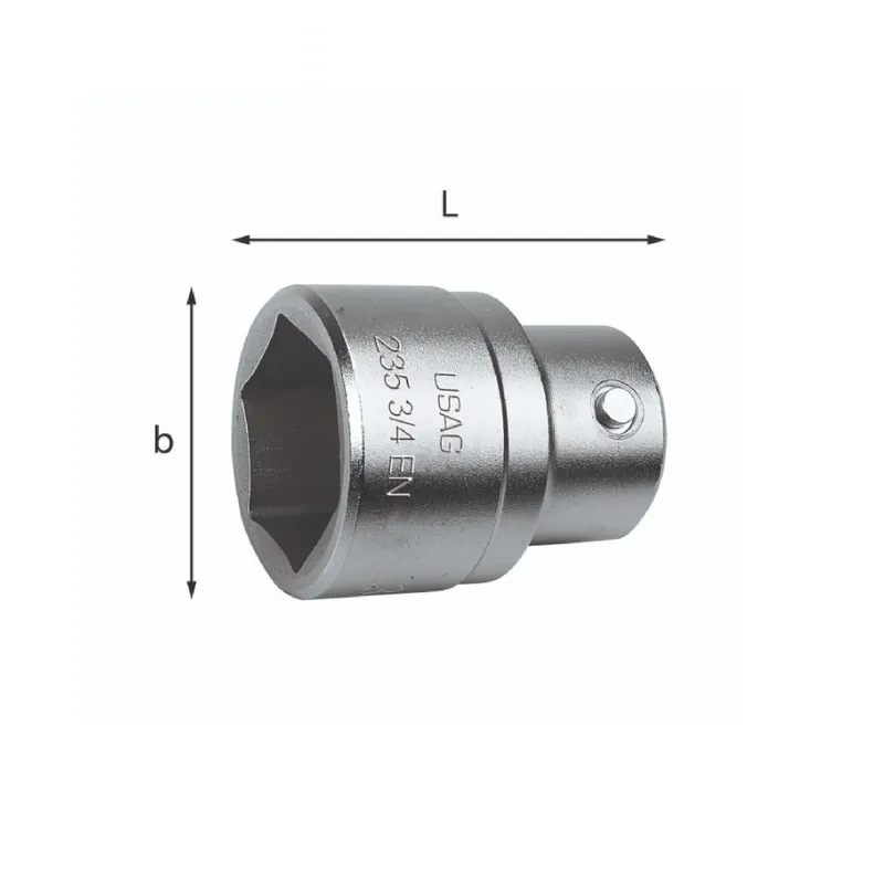 Neu Im Sortiment Socket wrenches with hexagonal mouth - Usag 235 3/4 EN