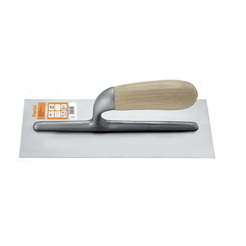 American smooth wooden handle 12x28cm steel trowel - Kapriol Letzte Chance