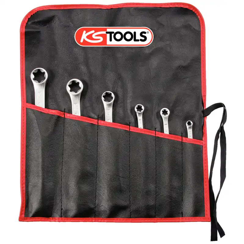 Torx-E-Doppel-Ringschlüssel-Satz, 6-tlg Markenware