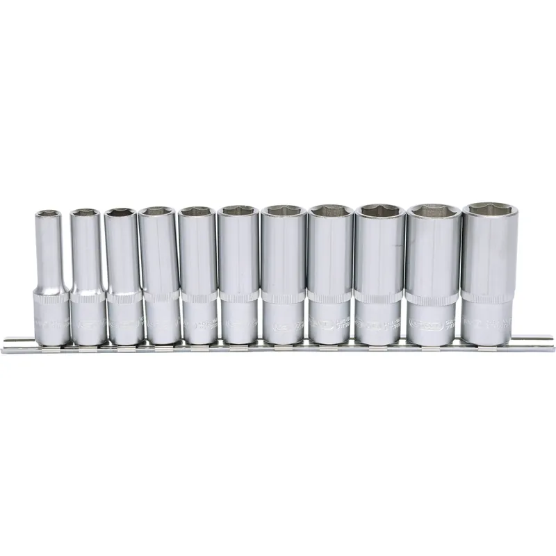 Sichere Zahlung 3/8" Sechskant-Stecknuss-Satz, lang, 11-tlg 8-19mm