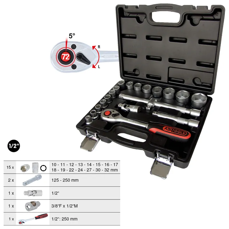 1/2" Steckschlüssel-Satz, 20-tlg Knallerangebot