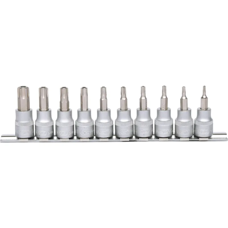 3/8" Bit-Stecknuss-Satz, 10-tlg, TB10-TB55 mit Stirnlochbohrung Sofort Bestellen