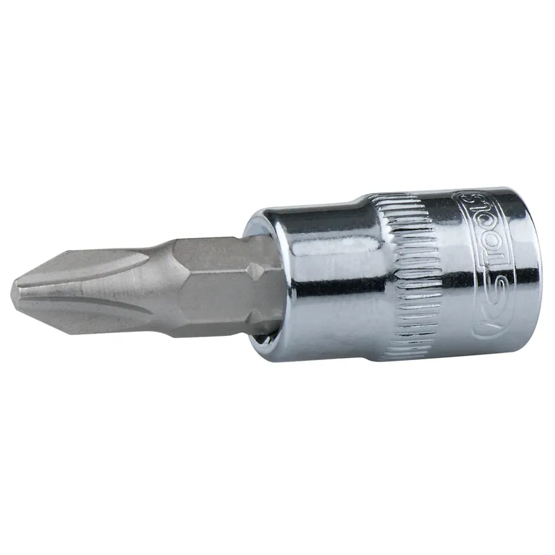 Markenware CHROMEplus® Bit-Stecknuss für Kreuzschlitz-Schrauben PH