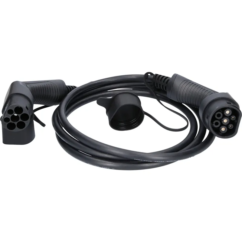 Finale Aktion efuturo Ladekabel gerade, Typ 2 auf Typ 2 Stecker, 1 Phase, bis zu 7,4 kW, 32 A, 230 V, Mode 3, 3 Me